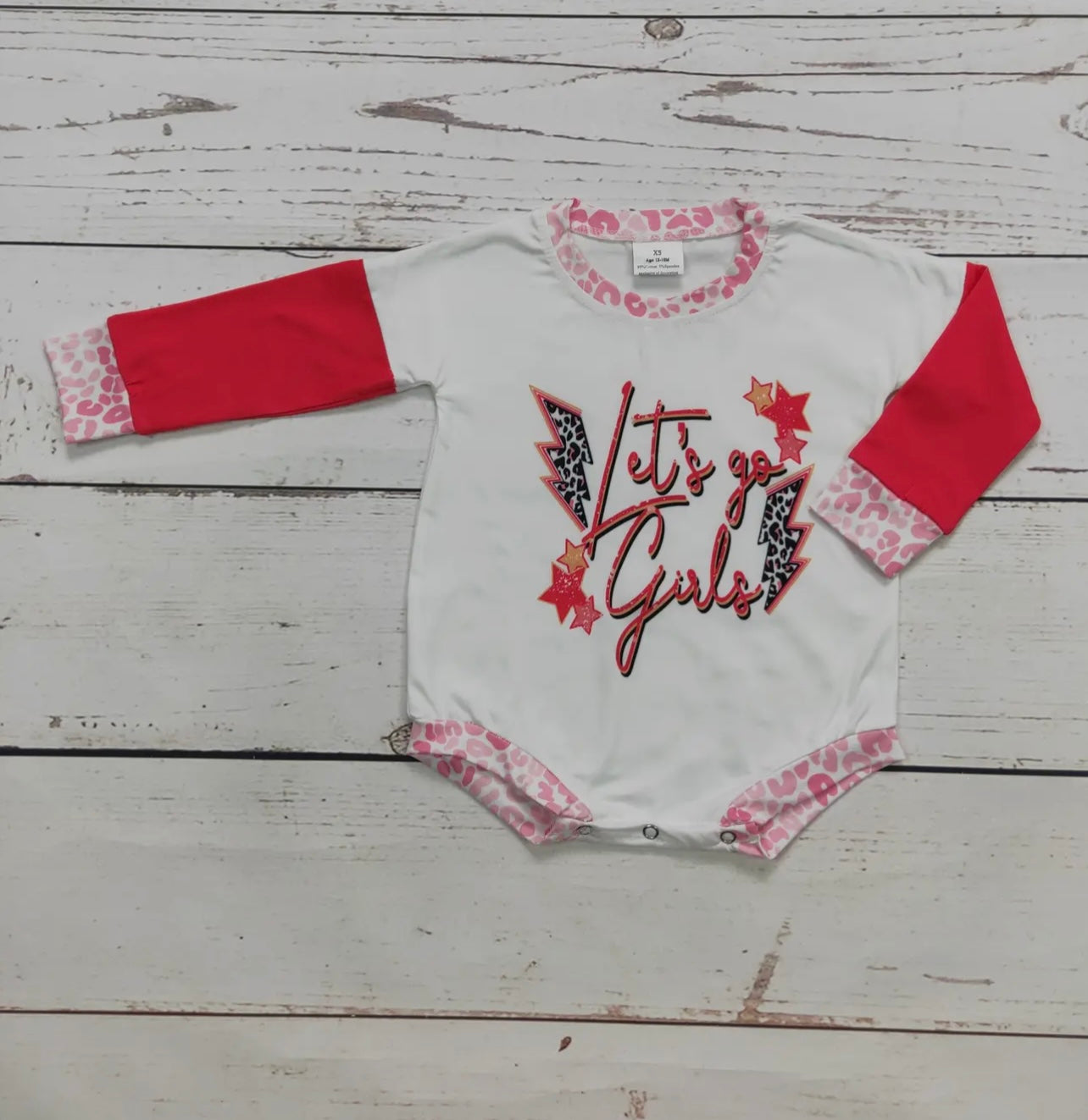 Let’s go girls bubble romper