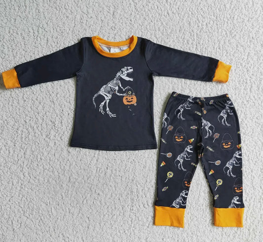 Dino Halloween pjs