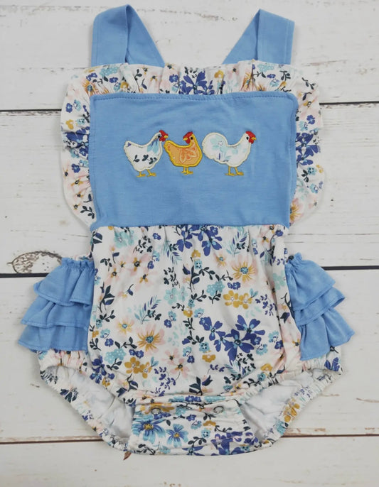 Chicken bubble romper