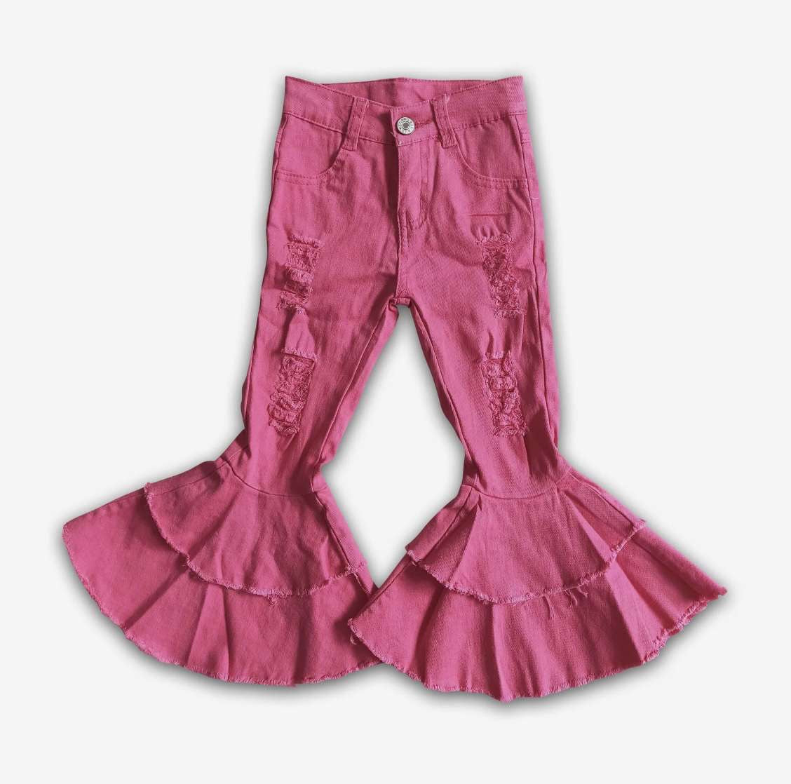 Pink Jean Bellbottoms