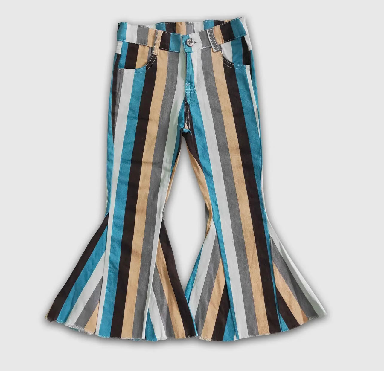 Striped bellbottoms