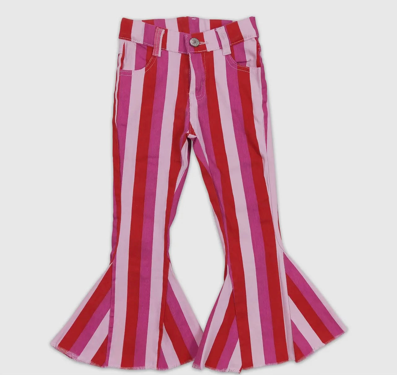 Pink striped Bellbottoms